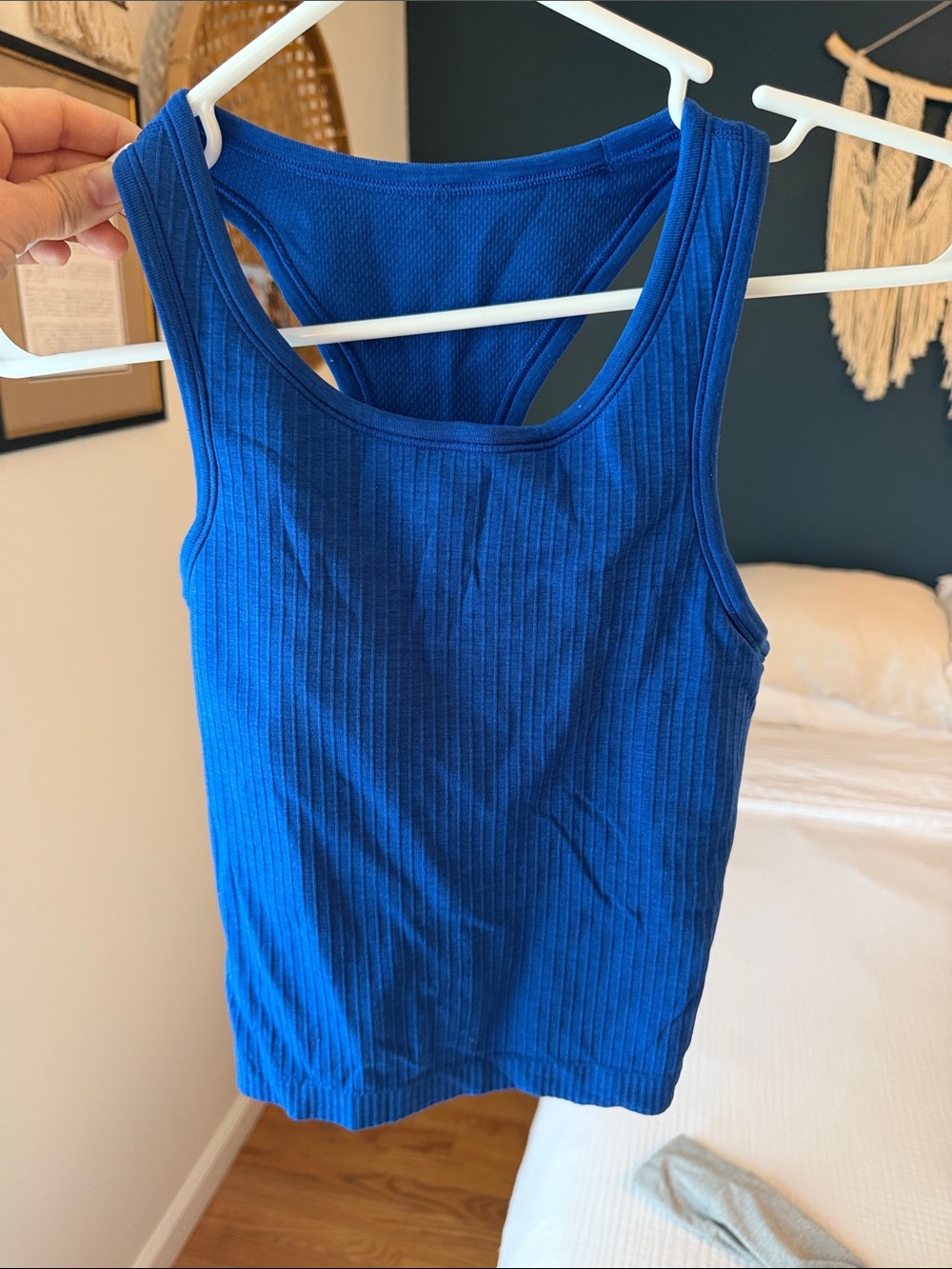 Ebb to Street Cropped Racerback Tank Top - Galactic Cobalt Lululemon